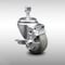 Service Caster 3.5 Inch SS Gray Polyurethane Swivel 1/2 Inch Threaded Stem Caster with Brake SCC SCC-SSTS20S3514-PPUB-TLB-121315 - alternate 1